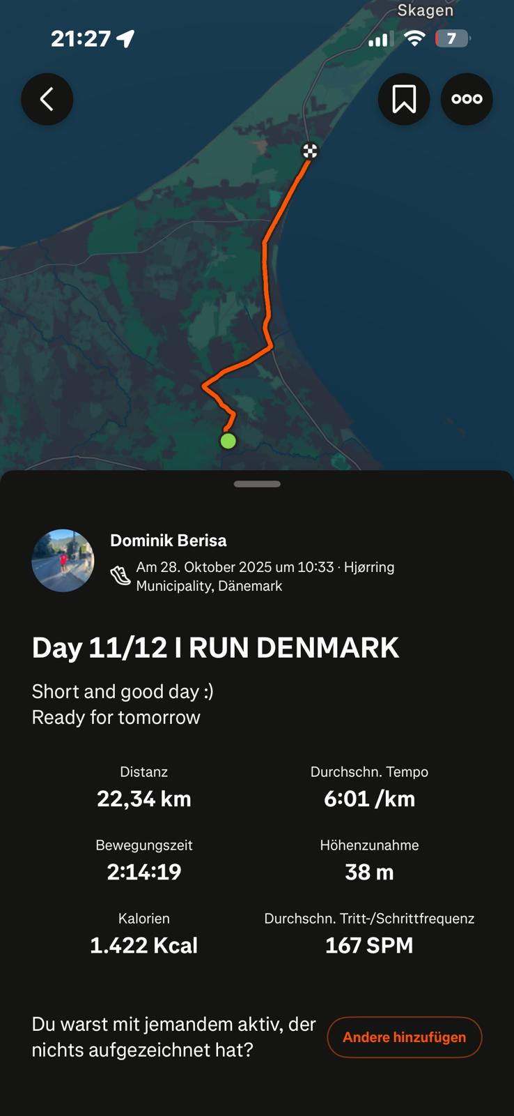 Strava Daten Etappe 11