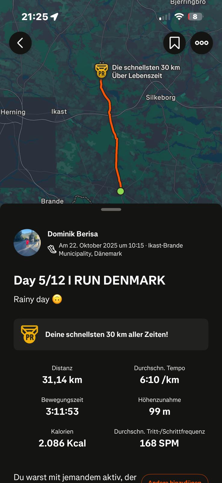 Strava Daten Etappe 5