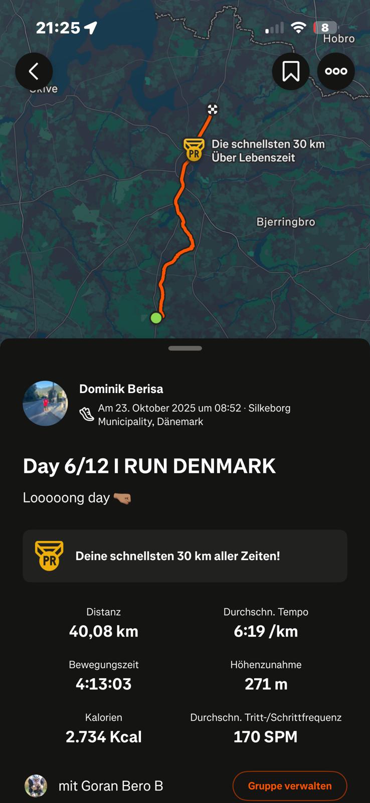 Strava Daten Etappe 6