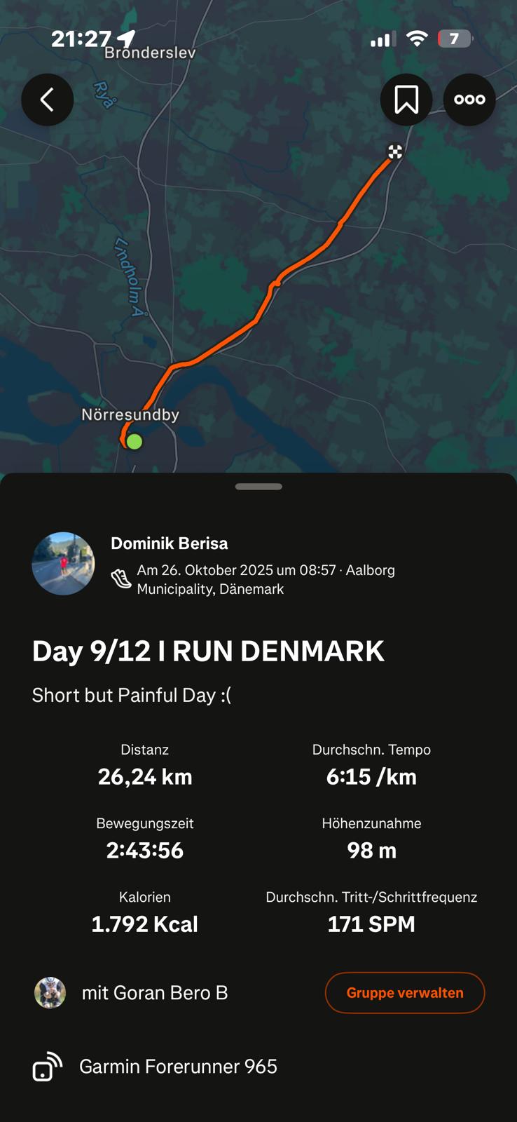 Strava Daten Etappe 9